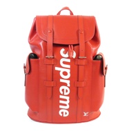 LOUIS VUITTON Epi Supreme Christopher Backpack銀扣背包