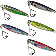 ELPIS Metal Jig Set (5 Colors, 30g) - Ready-to-Use Shore Casting Jigs with Hook Included - Optimized