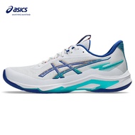 ASICS Netburner Ballistic FF 4 Men Volleyball Shoes In White/ASICS Blue
