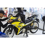 Exciter 150 boss stamp black gold y15zr, exciter 150 stamp, exciter 150 boss team, exciter 150 car s