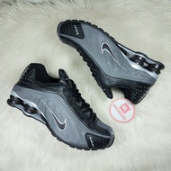 JUAL SEPATU NIKE SHOX R4 BLACK GREY SILVER PREMIUM ORIGINAL - SEPATU