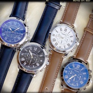 Mega SALE! SALE!! Genuine Leather Fossil Quartz Analog Big wrist watch
