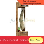 ！Furniture Living 1 / 4 Doors Tall Shoe Cabinet / Dresser Mirror Stand in Light Oak Series (Back By Popular Demand!)