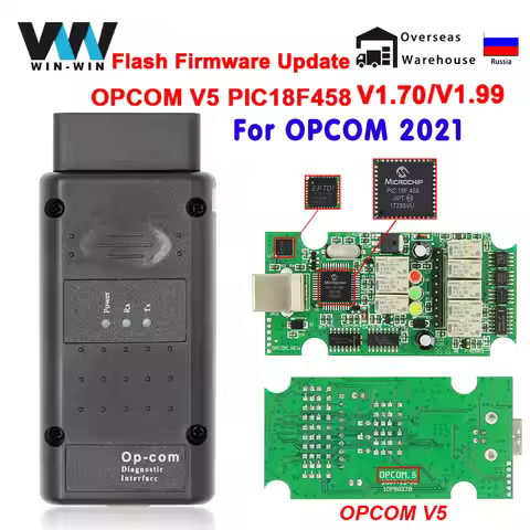OPCOM For Opel flash firmware update 2021 OP COM 1.70 V5 Car Diagnostic Cable OP-COM PIC18F458 CAN B