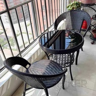 MK Leisure Table Balcony Outdoor Table And Chair Rattan Coffee Table Courtyard Round Coffee Table Ba
