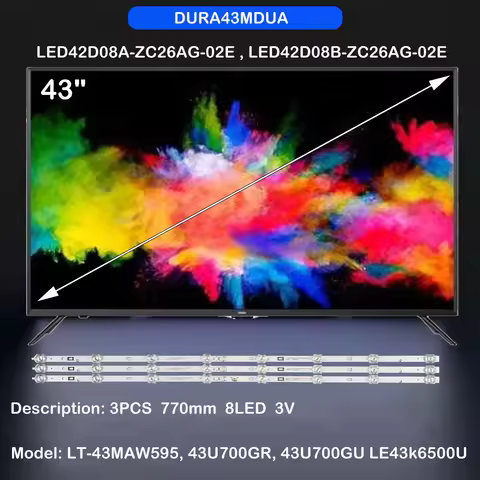 LED Backlight Strio LED42D08A-ZC26AG-01T For 43inch LE43K6500SA LE43K6000SF LT-43MAW595 43U700GR 43U