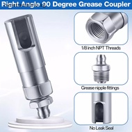 TW Grease Coupler Right Angle 90 Degree Push-on Slotted Grease Gun With 1/8 Inch NPT Threads Slotted Standard Grease Couplers Nippl SG