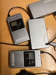 Airwave UHF wireless clip mic x2