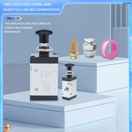 YICHENG PNEUMATIC 3 Way 2 Position Air Hand Lever Operated Valve 1/4"Pneumatic Solenoid Valve Manual