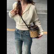 LV 路易家 Cannes 老花發財桶