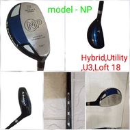 Hybrid,Rescue,utility Golf Dunlop Model NP U3 -Loft 18- right handle - 100% Original