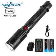 HaixnFire DV78 Underwater waterproof flashlight 4500 lumen scuba diving flashlight  XHP70 LED Telesc