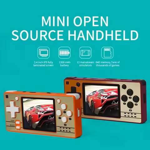 for POWKIDDY Q20 MINI Open Source 2.4in OCA Full Fit IPS Handheld Game Console Retro PS1 New Game Pl