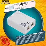 ADSL Splitter Line Modem and telephone