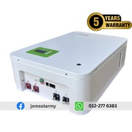 5.12kWh 51.2V 100Ah LiFePO4 Lithium Wall Mount Battery - Built-in BMS - Grade A Cells - Jomsolar