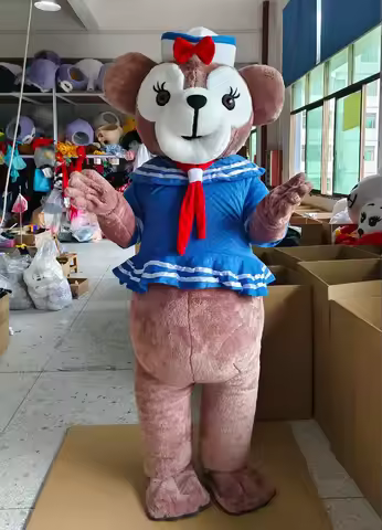 Potdemiel Disney ShellieMay‌ Mascot Costume Duffy and Friends Walkable Plush Outfits for Halloween C