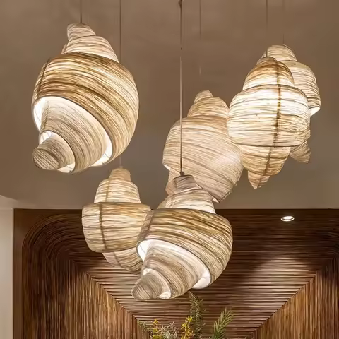 Creative Croissant Bar Pendant Light Bakery Baking Shop Decor Light Hotel Shop Cloth Chandelier Livi