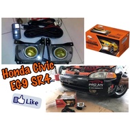 Fog Lamp H-zone Sport Light Yellow Light 🇯🇵 JDM Honda Civic EG6 / EG9 / SR3 / SR4 JDM OEM Kereta