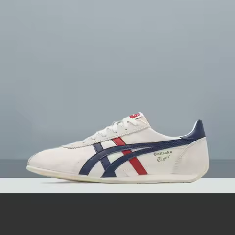 Onitsuka Tiger Runspark Minimalist, Comfortable, Everyday Casual Low-Top Running Shoes (Unisex) - Wh