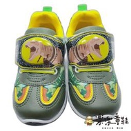 【樂樂童鞋】台灣製帥氣恐龍電燈鞋-綠色  另有藍色可選 【K080-1】台灣製 台灣製童鞋 MIT MIT童鞋 恐龍