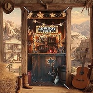 BlissYard Western Cowboy Door Cover Wild West Party Decorations Supplies Rustic Saloon Style Theme B