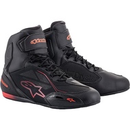 Alpinestars Faster3 DRYSTAR Motorcycle Shoes - Black Red Fluo Size US 8.5/26.0cm, US 9/26.5cm, US 9.