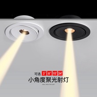 A Bunch of Concentrating Spotlights Ultra-Thin Small Angle Embedded 3W Anti-Glare Atmosphere 3 Degre