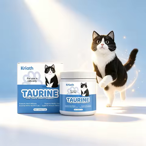 Taurine Supplement Powder for Cats, Vet‑Friendly Mild Formula, Daily Feline Nutritional Support for 