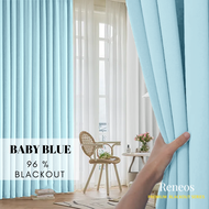 RENEOS Premium 99% Blackout Curtain 300cm Height Curtain Window Curtain Hook Langsir Sliding Door 4 
