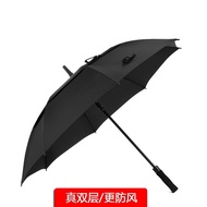 Sunny Umbrella Long Handle Men Oversized Double Windproof Umbrella Double Golf Printing Advertising 