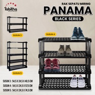 Panama Tabitha Plastic Shoe Rack 3 Tiers 4 Tiers 5 Tiers