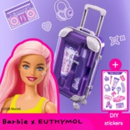 Barbie x EUTHYMOL Purple Corrector Toothpaste Travel Kit | Mini Carrier Set 20g + Toothbrush | White
