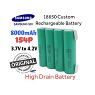 Custom DIY Rechargeable Battery Pack 8000mAh 88 Amp Lithium Ion 18650 Battery 3.6v 1S4P with spot we