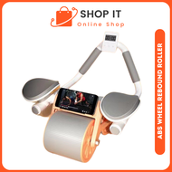 Abdominal Wheel Abs Roller Wheel Exercise Workout Equipment Ab Roller Gym Fitness Automatic Rebound 