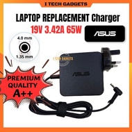ITECHGADGETS Asus Charger Laptop Asus Laptop Charger Asus Adapter Charger 4.0mm x 1.35mm 19v 3.42a 65w