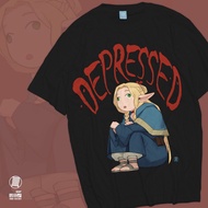 Depressed Marcille Donato Dungeon Meshi Meme Shitpost Anime Manga T-Shirt Japanese Wibu Clothes DJA 