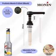ORIGINAL Pump Head Davinci & Monin (5ml/10ml/25ml) - Syrup & Sauce Dispenser - Black/White Logo