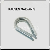 T-shirt Wire Rope 38mm- 11/2" 414 Galvanized Thimble/ 38mm Galvanized T-shirten Seling Galvanized 38