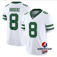 Men's NFL New York Jets Aaron Rodgers White Legacy Limited American Football Jersey