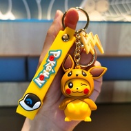 Pokemon keychain Action Figure Pikachu Keychain Car Keychain Bulbasaur Charmander Squirtle Psyduck J
