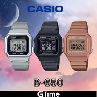 [ORIGINAL + 1YR WARRANTY] CASIO B650WC-5 B650WB UNISEX VINTAGE DIGITAL ROSE GOLD STEEL WATCH