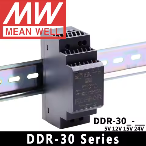 Mean Well DDR-30G/30L-5/12/15/24 Din Rail 18-75VDC/9-36VDC Input 30W DC/DC Converter meanwell DC/DC 