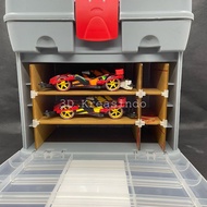 Tamiya MaxBuilt Box Divider 3-Tier Mini4wd Car Box Acrylic Accessories - S3D