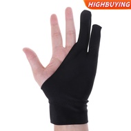 HIGHBUYING 1Pc Artist Glove 2-fingers Drawing Graphic Tablet Smudge  Anti-fouling Gloves