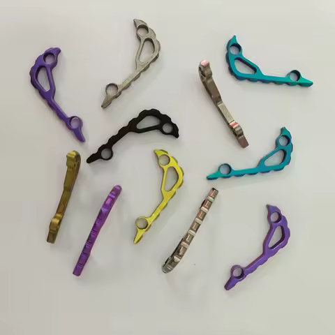 CNC 5 Colors Knife Titanium Backspacer Liners For Benchmade Bugout 535 Knives Back Spacer DIY Making