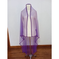 UNGU Slayer bridal veil/ bridal veil elegant bridal hijab/ bridal veil DARK PURPLE bridal veil