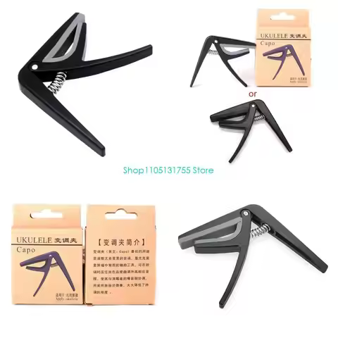 K0EF Premium Ukulele Capo 4 Strings Guitar Capos Single-handed Ukelele Capo Guitar Parts & Accessori