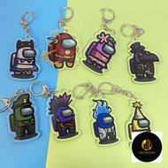 (Mica in acrylic) AMONG US VER COSPLAY COSTUME keychain, lovely gift, cute chibi anime