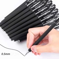 Gel pen black gel Needle ball tip Office & School Pen 0.5mm 中性笔 圆珠笔 碳素笔 考试笔 fine Needle point Refill