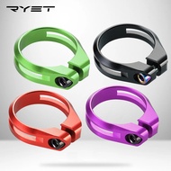 RYET Road Bicycle Seat Post Clamp 34.9mm Seat Pipe AL6061 With titanium screw MTB Bike Clamps CNC MA